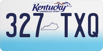 KY license plate 327TXQ
