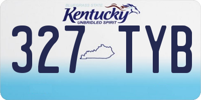 KY license plate 327TYB