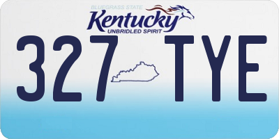 KY license plate 327TYE