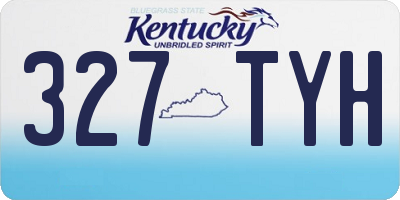 KY license plate 327TYH