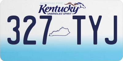 KY license plate 327TYJ
