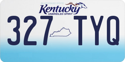 KY license plate 327TYQ