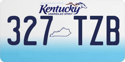 KY license plate 327TZB