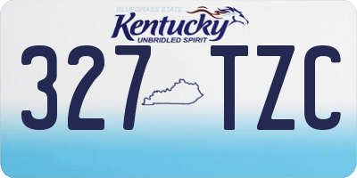 KY license plate 327TZC