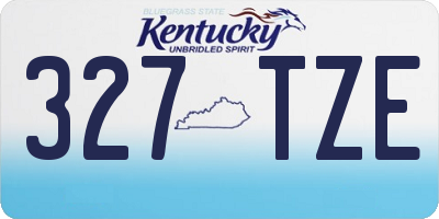KY license plate 327TZE