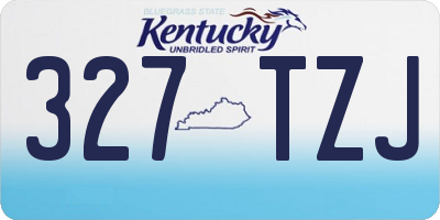 KY license plate 327TZJ