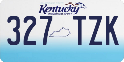 KY license plate 327TZK
