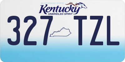 KY license plate 327TZL