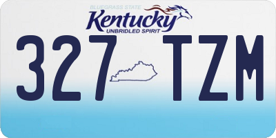 KY license plate 327TZM