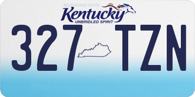 KY license plate 327TZN