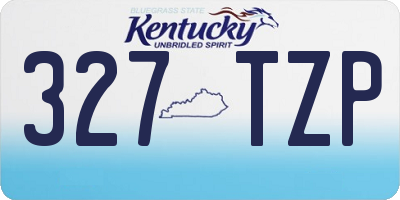 KY license plate 327TZP