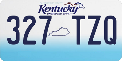 KY license plate 327TZQ