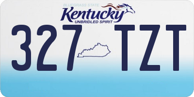 KY license plate 327TZT