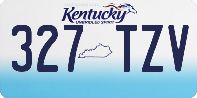 KY license plate 327TZV