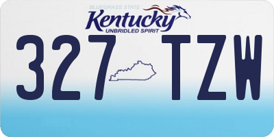 KY license plate 327TZW