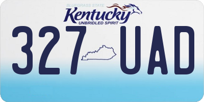 KY license plate 327UAD
