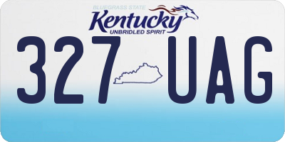 KY license plate 327UAG