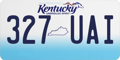KY license plate 327UAI