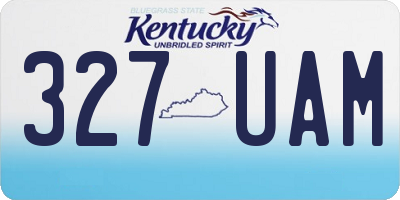KY license plate 327UAM