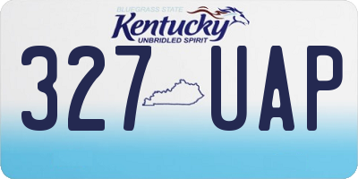 KY license plate 327UAP