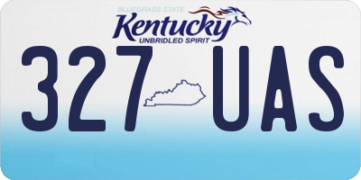 KY license plate 327UAS