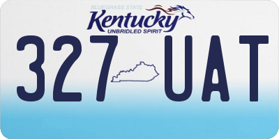 KY license plate 327UAT