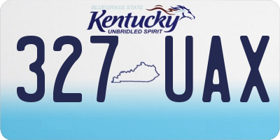 KY license plate 327UAX