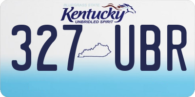KY license plate 327UBR