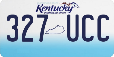 KY license plate 327UCC