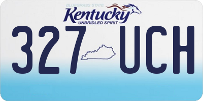 KY license plate 327UCH