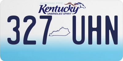 KY license plate 327UHN