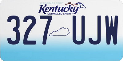 KY license plate 327UJW