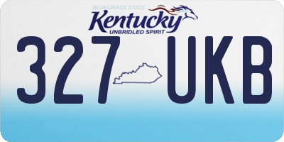 KY license plate 327UKB