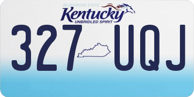 KY license plate 327UQJ