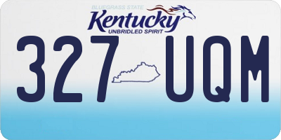 KY license plate 327UQM