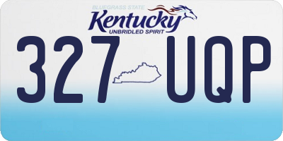 KY license plate 327UQP
