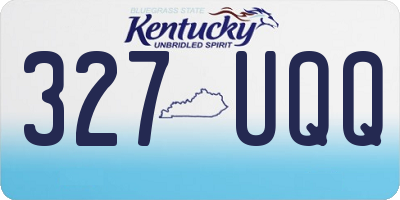 KY license plate 327UQQ