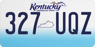 KY license plate 327UQZ