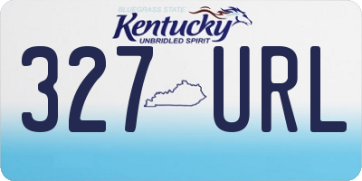 KY license plate 327URL