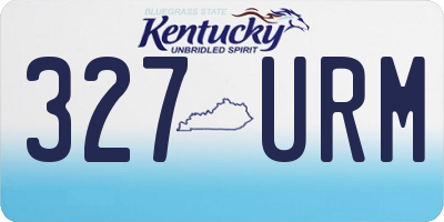 KY license plate 327URM