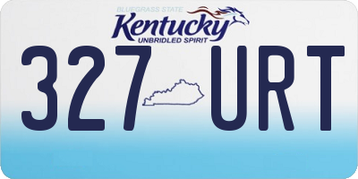 KY license plate 327URT