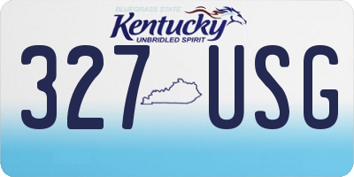 KY license plate 327USG