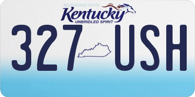 KY license plate 327USH