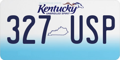 KY license plate 327USP