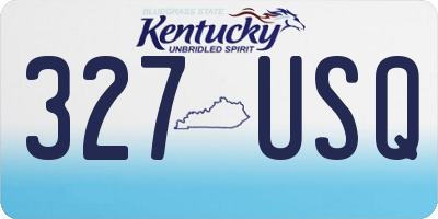 KY license plate 327USQ
