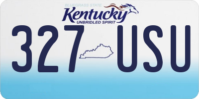 KY license plate 327USU