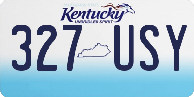 KY license plate 327USY