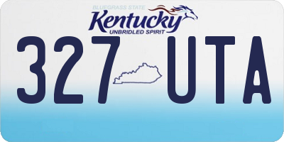 KY license plate 327UTA
