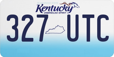 KY license plate 327UTC