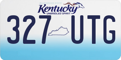 KY license plate 327UTG